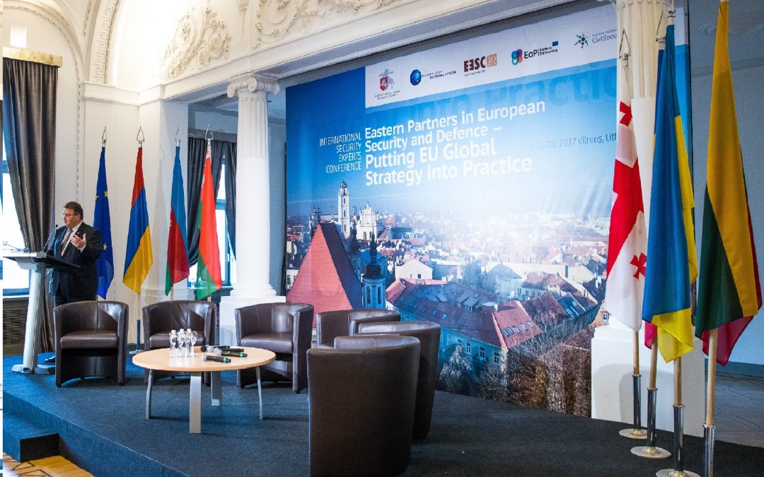 Tarptautinė saugumo ekspertų konferencija „Rytų partnerių indėlis į Europos saugumą ir gynybą – praktinis Europos Sąjungos Globalios strategijos įgyvendinimas“