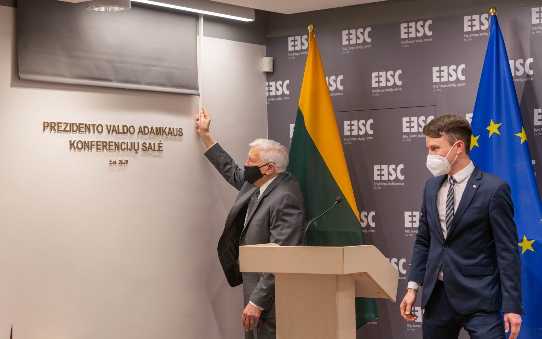 Rytų Europos studijų centre atidaryta Prezidento V. Adamkaus vardo konferencijų salė